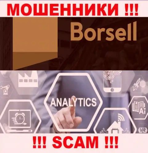 Мошенники Борселл, орудуя в области Analytics, оставляют без средств доверчивых клиентов