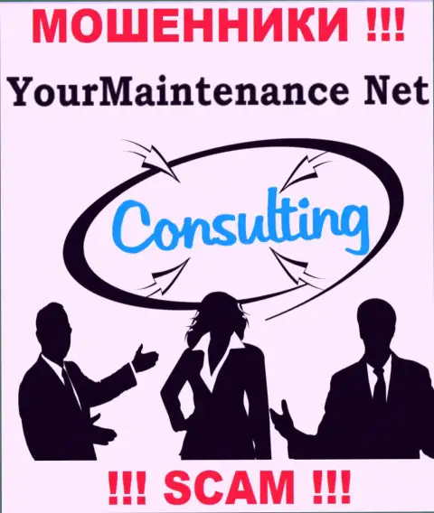 Работая с YourMaintenance Net, сфера деятельности которых Консалтинг, можете лишиться своих вложений