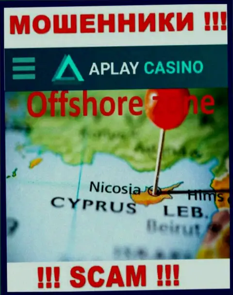 Базируясь в офшоре, на территории Кипр, APlayCasino Com спокойно лишают средств клиентов