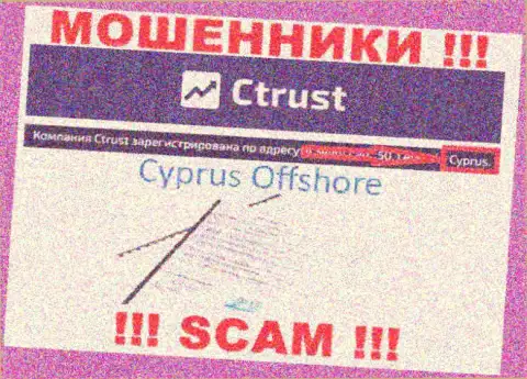 Будьте очень осторожны мошенники СТраст Ко расположились в оффшорной зоне на территории - Кипр
