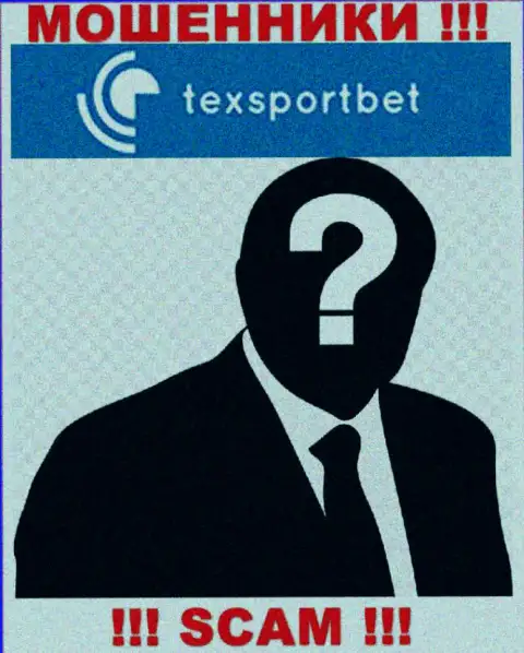 Никаких данных о своем прямом руководстве, интернет-мошенники TexSportBet не публикуют