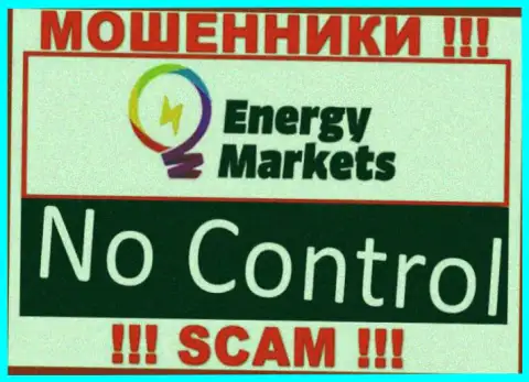 У Energy-Markets Io напрочь отсутствует регулятор - это МОШЕННИКИ !!!