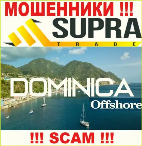 Компания Supra Trade похищает вложенные деньги людей, зарегистрировавшись в оффшоре - Dominica