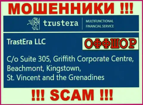Suite 305, Griffith Corporate Centre, Beachmont, Kingstown, St. Vincent and the Grenadines - оффшорный официальный адрес аферистов Трустера, опубликованный у них на web-портале, БУДЬТЕ БДИТЕЛЬНЫ !