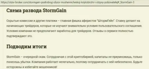 Storm Gain - это ВОРЫ !!! Способы обмана и честные отзывы жертв