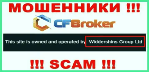 Юридическое лицо, владеющее ворюгами CFBroker Io - это Widdershins Group Ltd