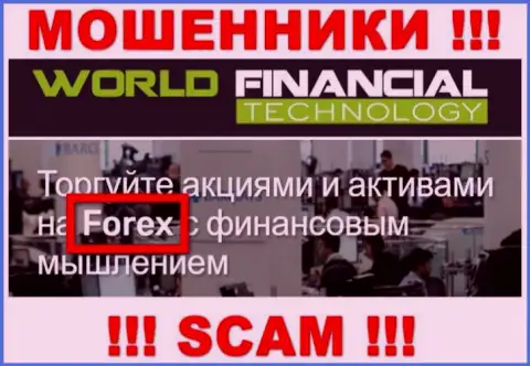 ВФТ-Глобал Орг - это internet-мошенники, их деятельность - FOREX, направлена на прикарманивание финансовых вложений наивных клиентов