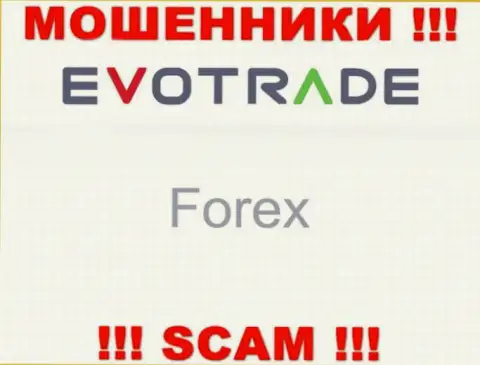 Evo Trade не вызывает доверия, FOREX - это именно то, чем заняты эти интернет-мошенники