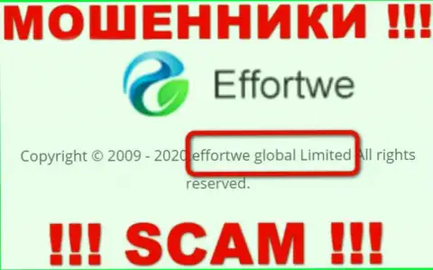 На информационном ресурсе Еффортве 365 написано, что Effortwe Global Limited это их юридическое лицо, однако это не обозначает, что они приличны