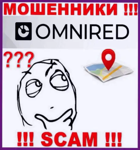 На сайте Omnired тщательно прячут информацию касательно местонахождения компании
