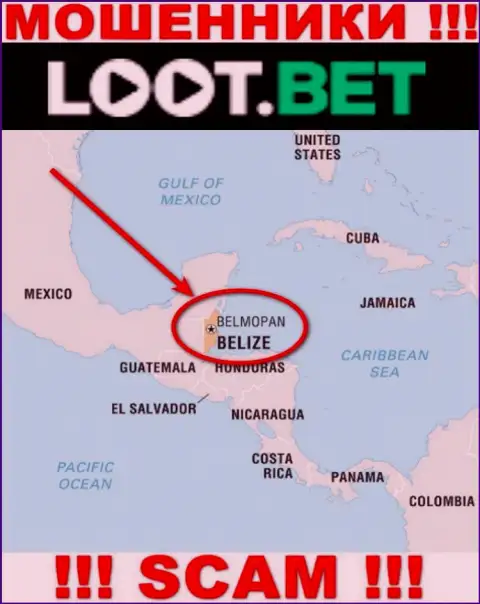 Рекомендуем избегать совместной работы с internet мошенниками Loot Bet, Belize - их юридическое место регистрации