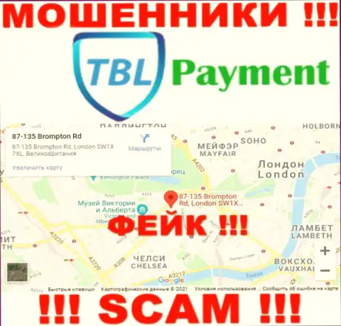 С неправомерно действующей компанией TBL Payment не взаимодействуйте, инфа в отношении юрисдикции фейк