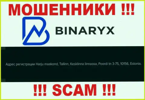 Не ведитесь на то, что Binaryx находятся по тому адресу, который указали на своем онлайн-ресурсе