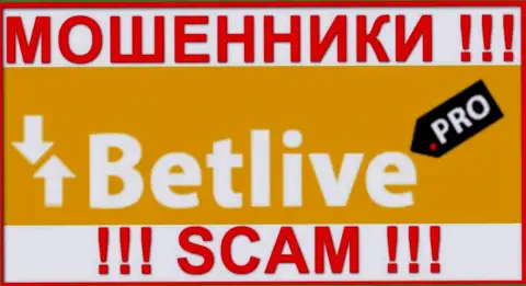 Лого МОШЕННИКА BetLive