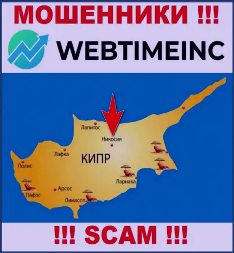 Компания Web Time Inc - это обманщики, базируются на территории Nicosia, Cyprus, а это оффшор