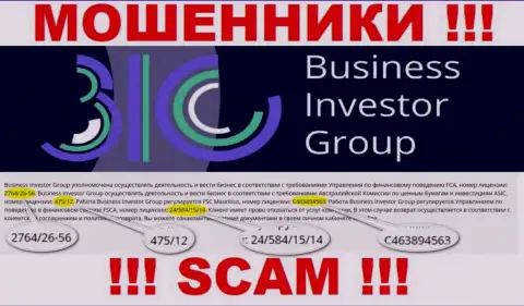 Хотя BusinessInvestorGroup Com и показали свою лицензию на веб-портале, они в любом случае ЖУЛИКИ !!!
