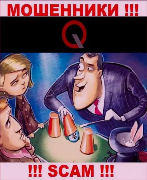 Q-IQ профессионально дурачат наивных людей, требуя комиссионный сбор за вывод вложений