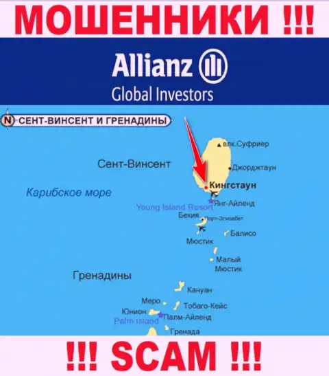 AllianzGI Ru Com свободно оставляют без денег, ведь зарегистрированы на территории - Kingstown, St. Vincent and the Grenadines