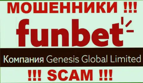Сведения о юр. лице конторы Фун Бет, им является Genesis Global Limited