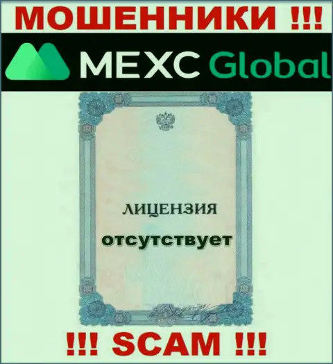 У мошенников MEXC на ресурсе не предложен номер лицензии компании !!! Осторожнее