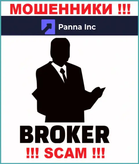 Брокер - в этом направлении оказывают услуги интернет-мошенники Panna Inc
