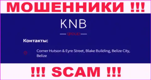 ВНИМАНИЕ, KNB Group засели в офшоре по адресу: Корнер Хатсон и Эйр Стрит, Блейк Билдинг, Белиз-Сити, Белиз и оттуда сливают вложенные деньги