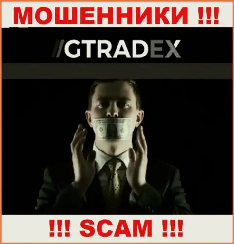 На сайте GTradex Net не опубликовано инфы о регуляторе этого мошеннического лохотрона