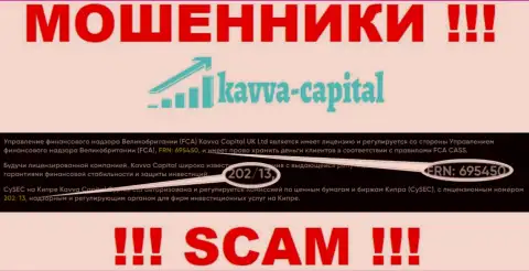 Вы не вернете финансовые средства из организации Kavva Capital, даже узнав их лицензию с официального сайта