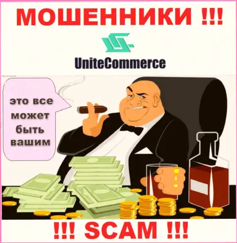 Не загремите в сети internet ворюг UniteCommerce, не вводите дополнительные денежные средства