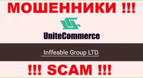 Владельцами UniteCommerce World является организация - Inffeable Group LTD