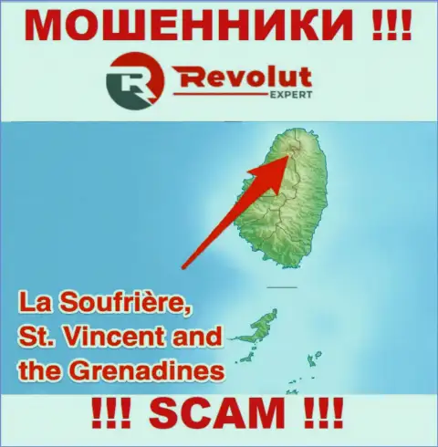 Организация RevolutExpert - это шулера, обосновались на территории St. Vincent and the Grenadines, а это оффшорная зона