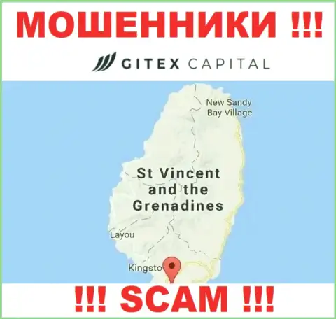 На своем web-сайте Гитекс Капитал написали, что они имеют регистрацию на территории - St. Vincent and the Grenadines