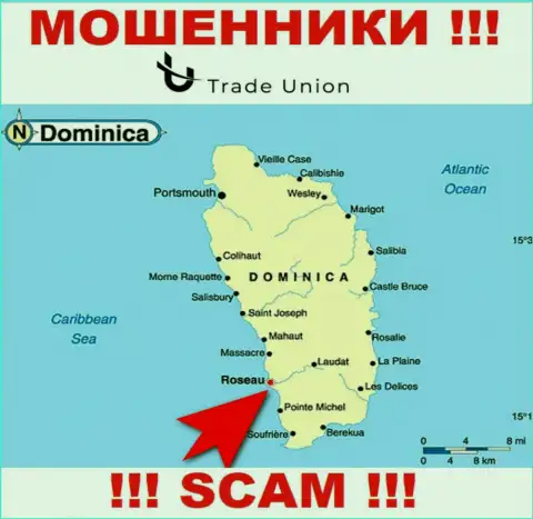 Dominica - здесь официально зарегистрирована организация Trade-Union Pro