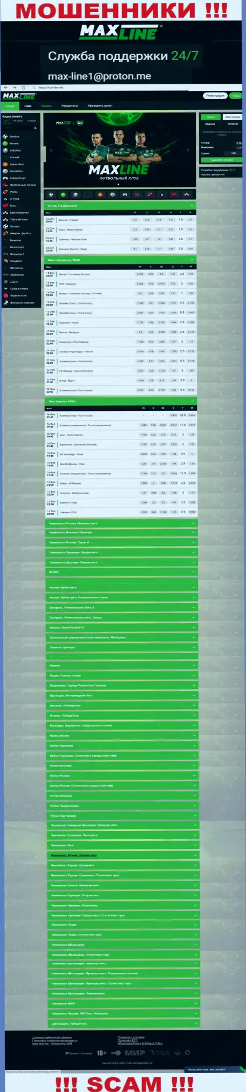 Макс-Лайн Нет - это официальный сервис мошенников МаксЛайн