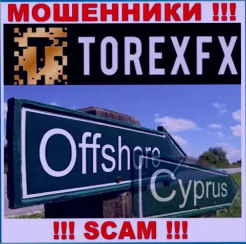 Юридическое место базирования ТорексФХ на территории - Кипр
